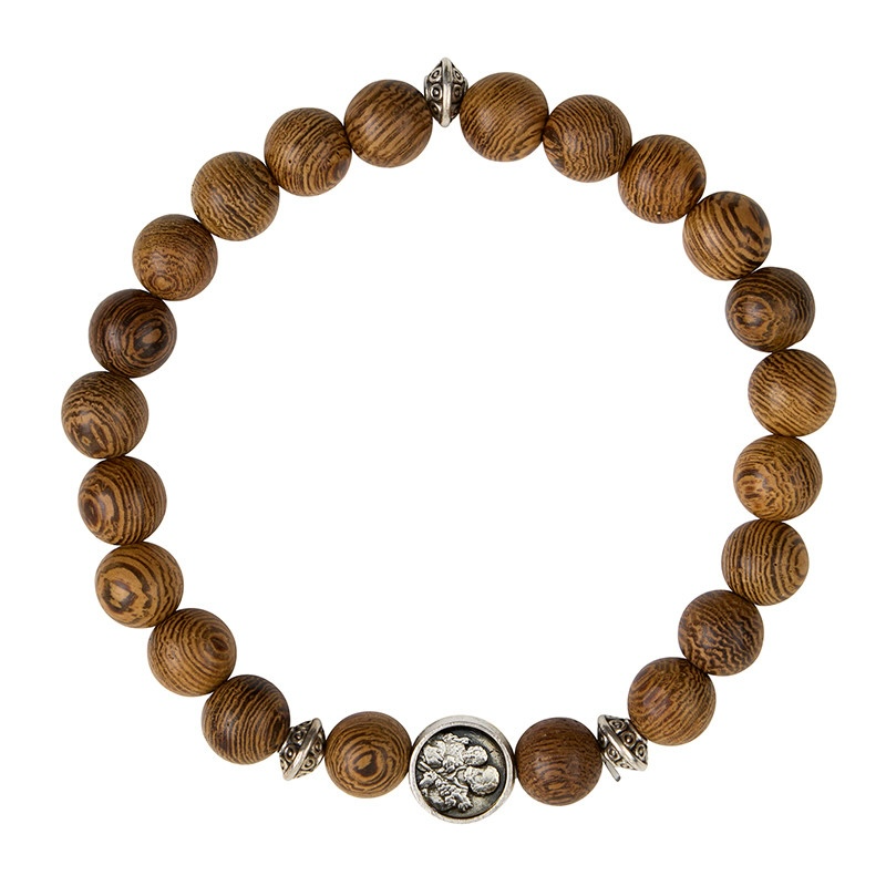 St. Joseph Wood Grain Bracelet