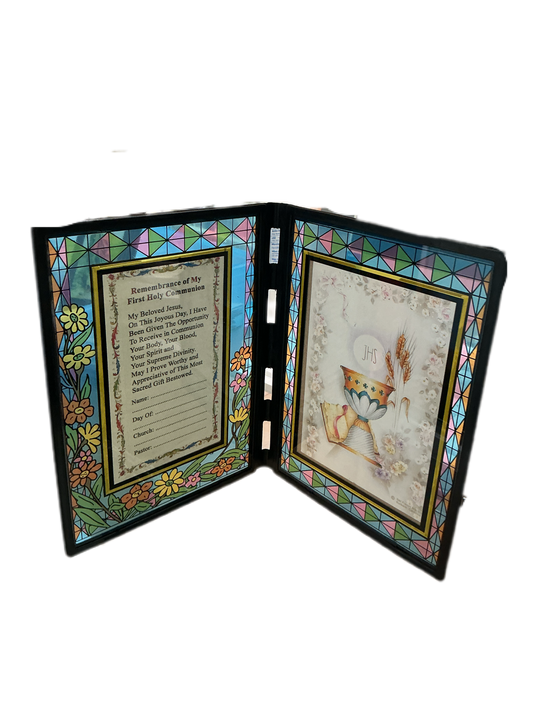 Stained Glass Plaque Holy Comm