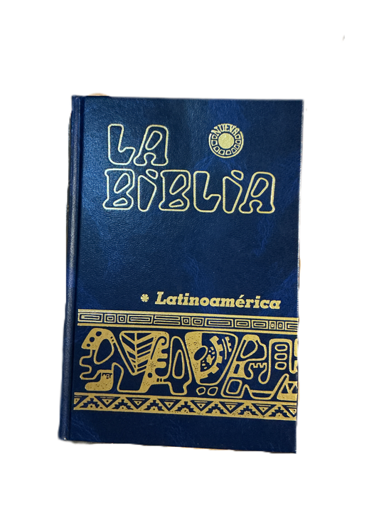 Biblia Latinoamericana de Bolsillo color azul