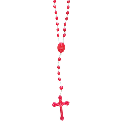 Rosario de Plástico Virgen del Carmen/Sagrado Corazón