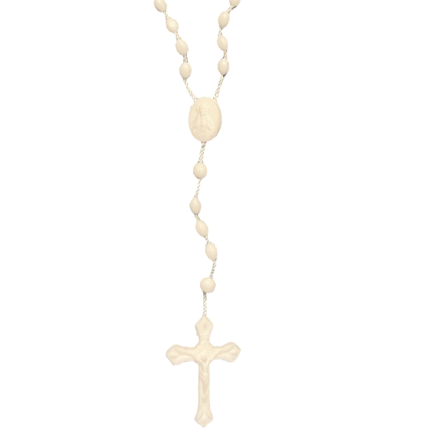 Rosario de Plástico Virgen del Carmen/Sagrado Corazón
