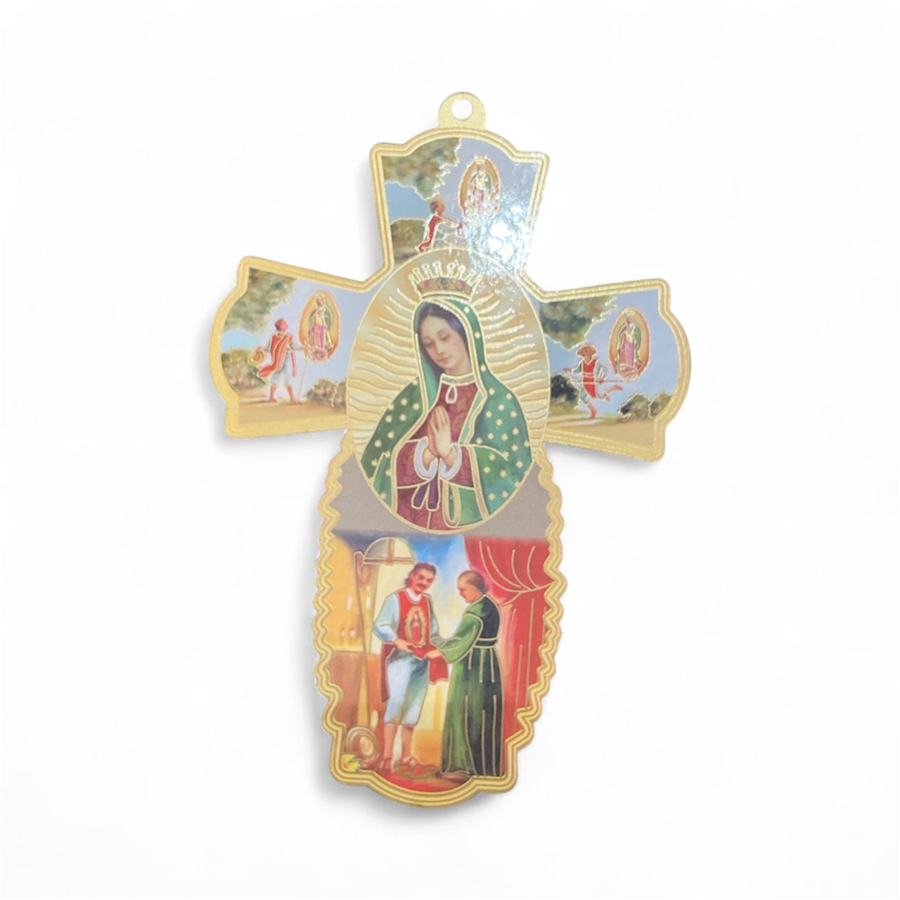 Cross Our Lady Of Guadalupe 8"H