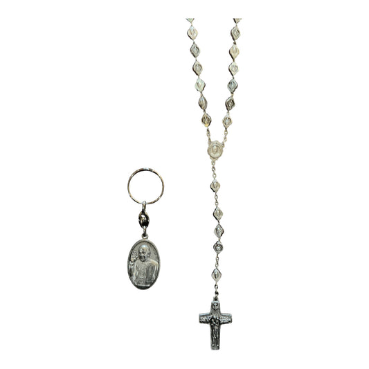 Rosario del Papa Francisco con Llavero