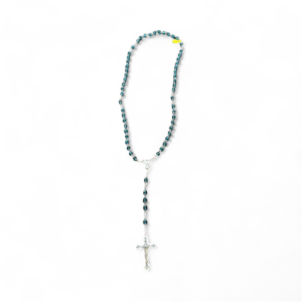 Rosary Crystal Aqua - March 5MM 18.5"
