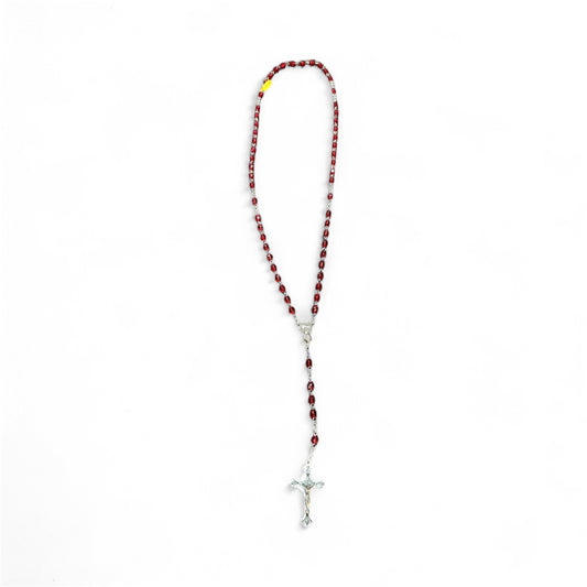 Rosary Crystal Ruby (Red) - July 5MM 18.5"