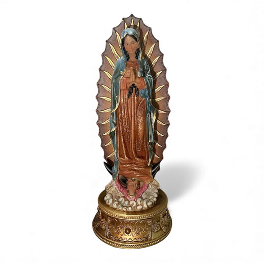 Guadalupe Statue 9”