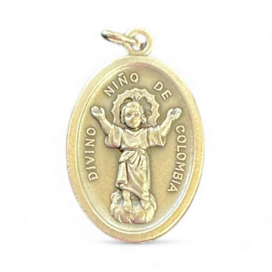 Oxy silver medal Divino Niño 1"H