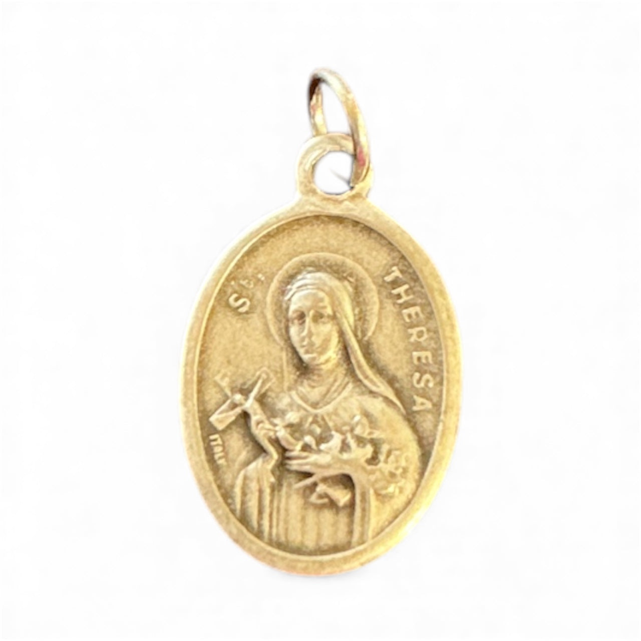 Oxy Silver Medal St. Theresa 1"H