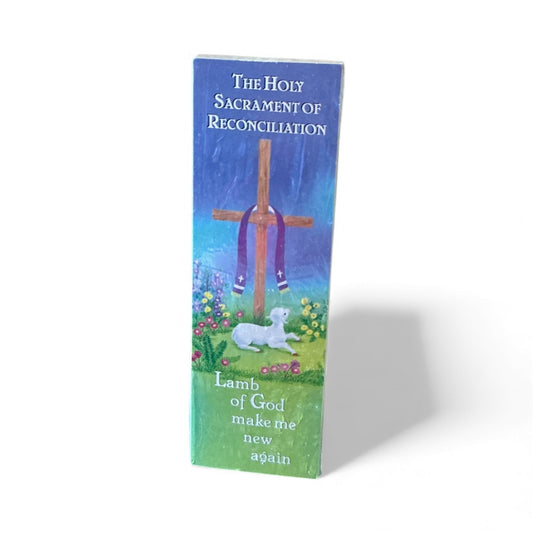 12 Booksmark The Holy Sacrament of Reconciliation - Lamb of God make me new again