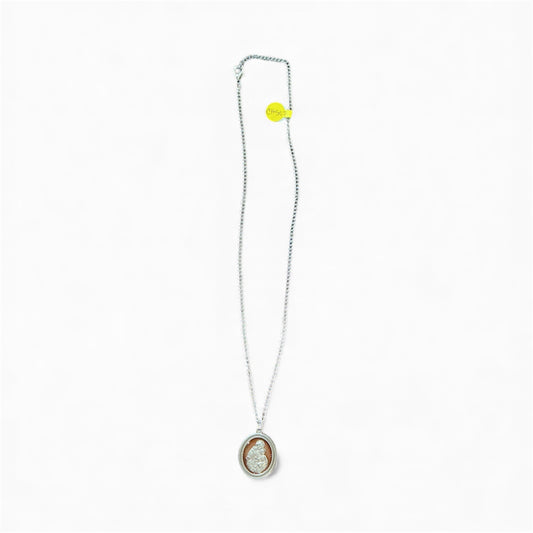 Oxy medaL with chain St. Anthony with resin
