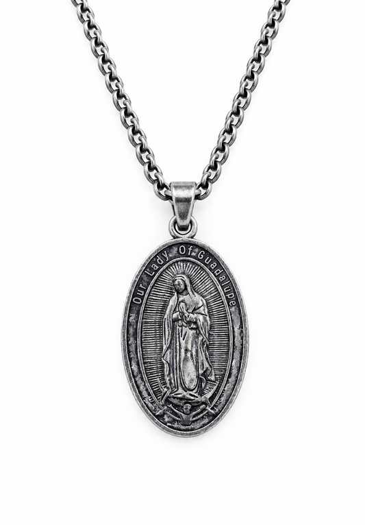 Our Lady of Guadalupe Medal with Chain