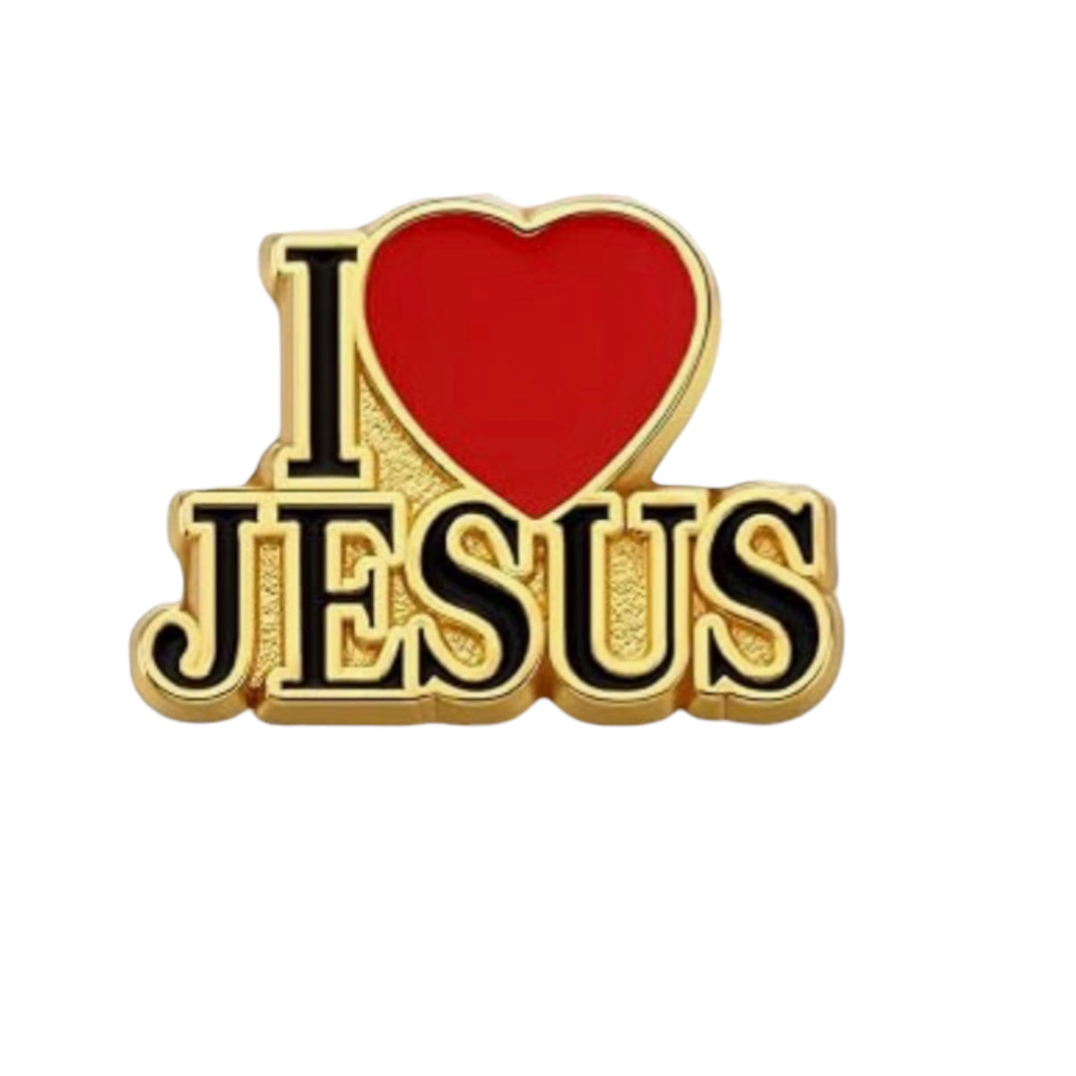 Landical I Love Jesus Religious Lapel Pin