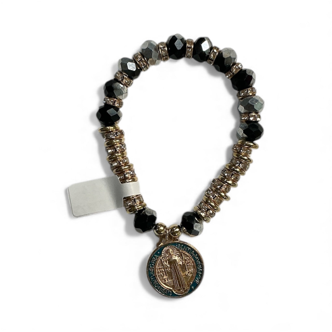 Iridescent Saint Benedict Bracelet