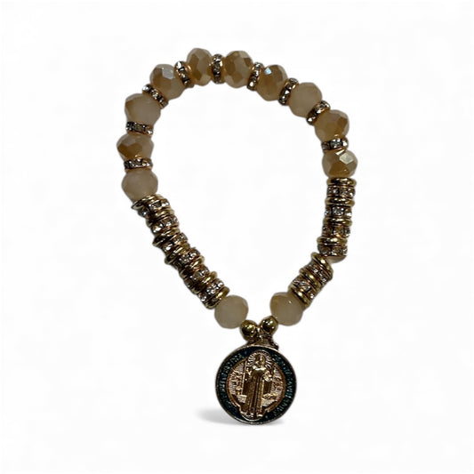 Pink Saint Benedict Bracelet