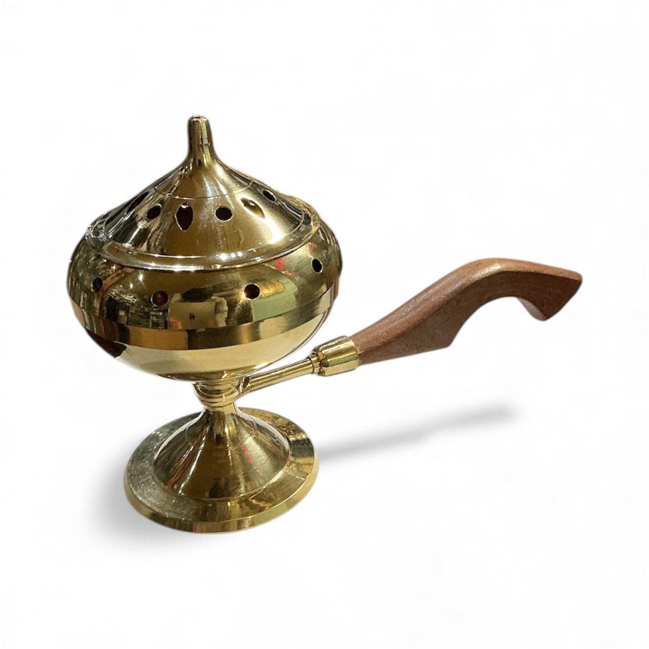 Gold Hanging Incense Burner 12”