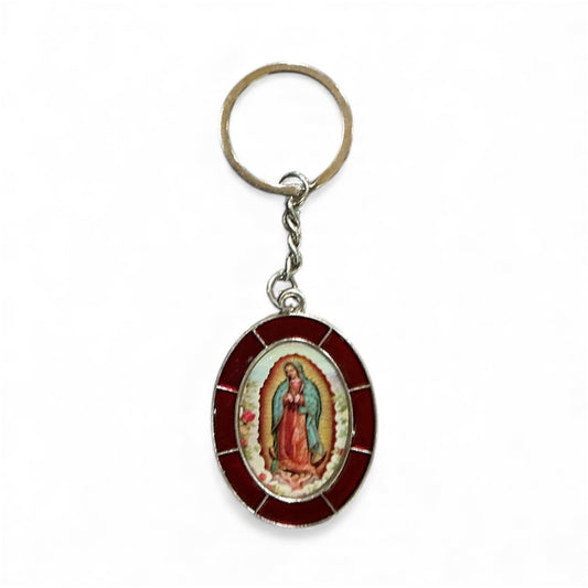 Llavero Rojo de la Virgen de Guadalupe