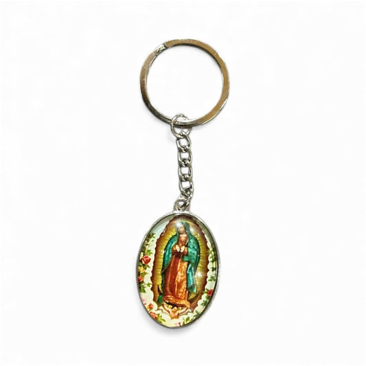Llavero Ovalado de la Virgen de Guadalupe
