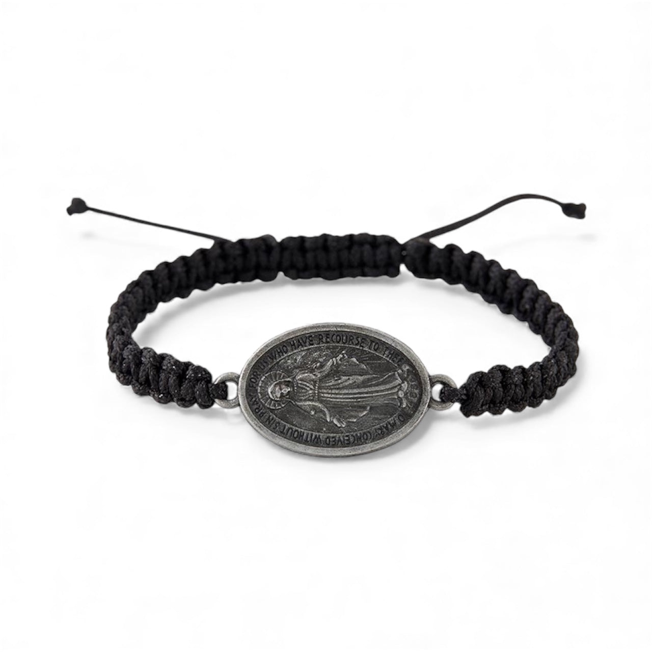Our Lady of Grace Braided Cord Bracelet