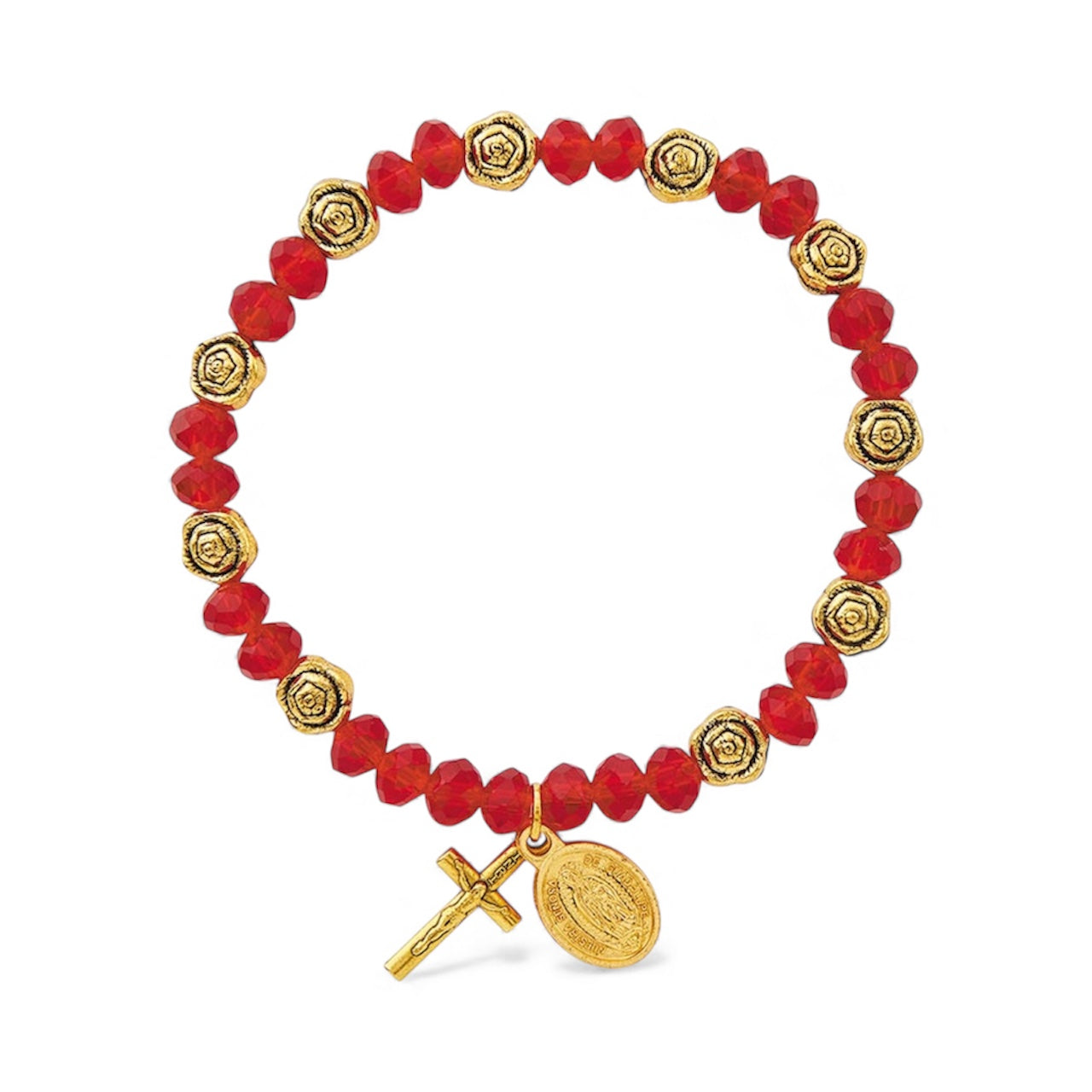 Roses of Mary Our Lady of Guadalupe Rosary Bracelet