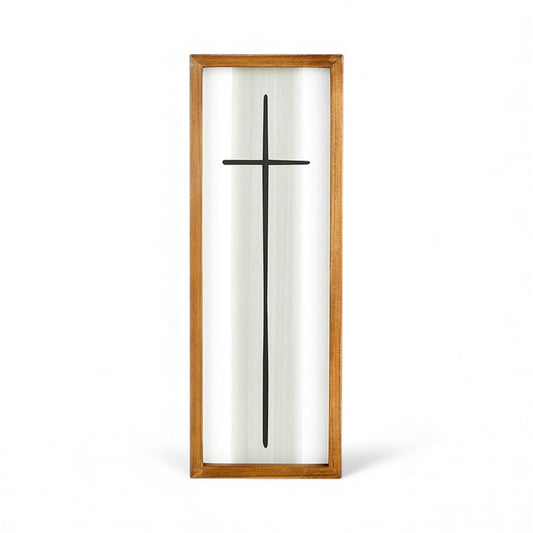 Framed Cross - Grey