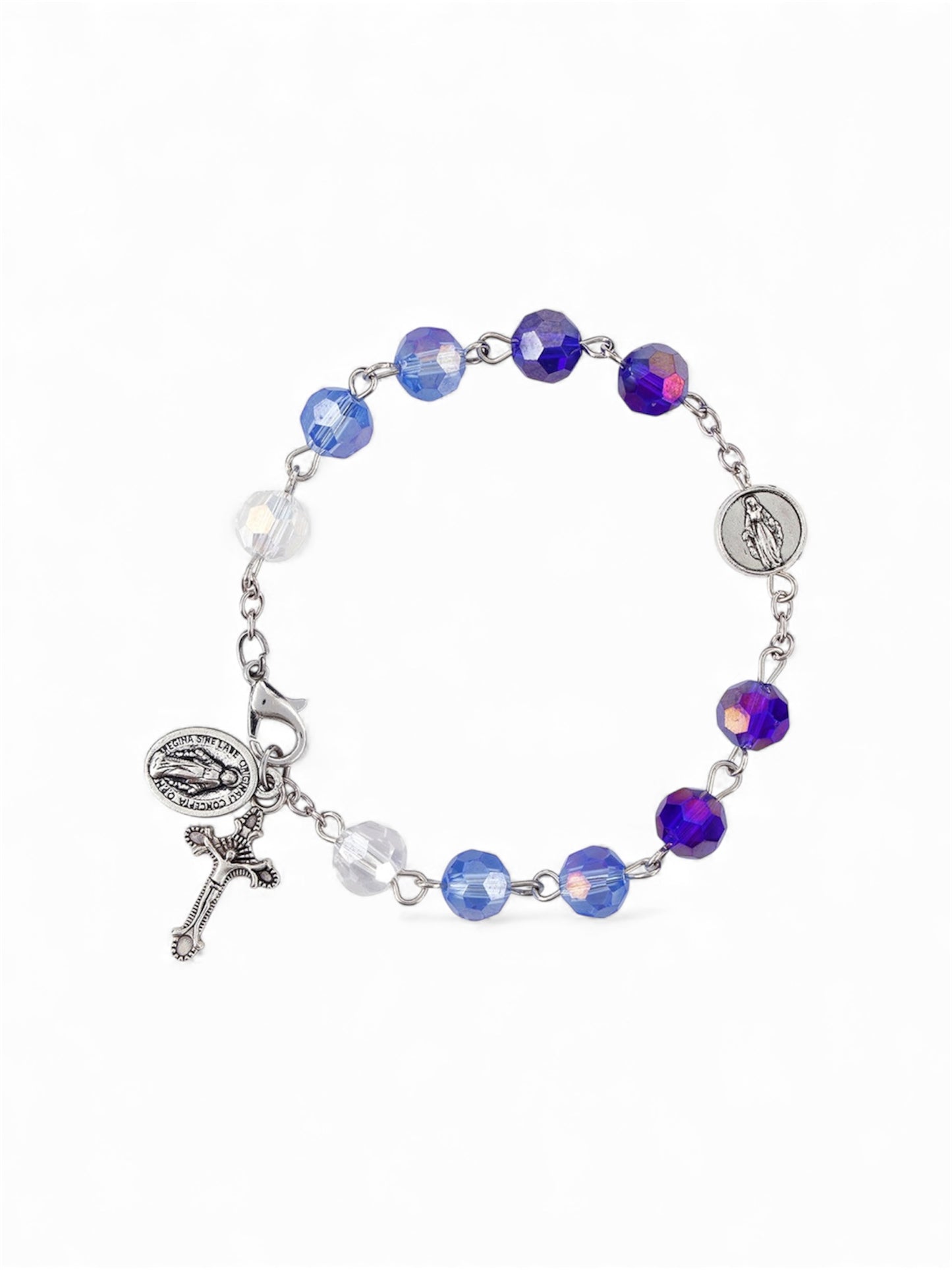 Our Lady of Grace Multicolor Rosary Bracelet