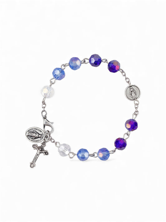 Our Lady of Grace Multicolor Rosary Bracelet