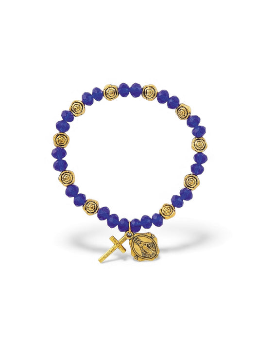 Roses of Mary Miraculous Rosary Bracelet