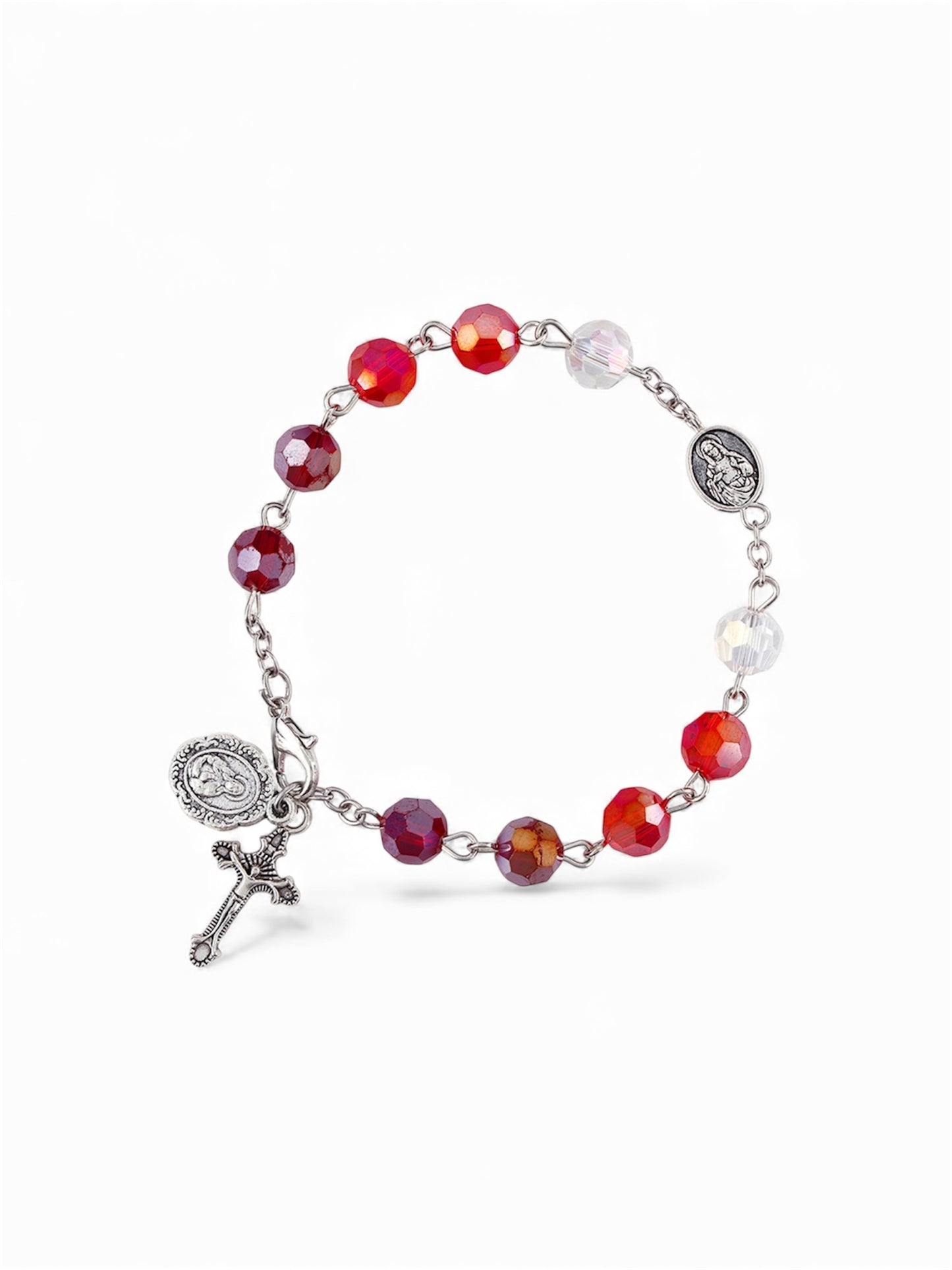 Sacred Heart Multicolor Rosary Bracelet