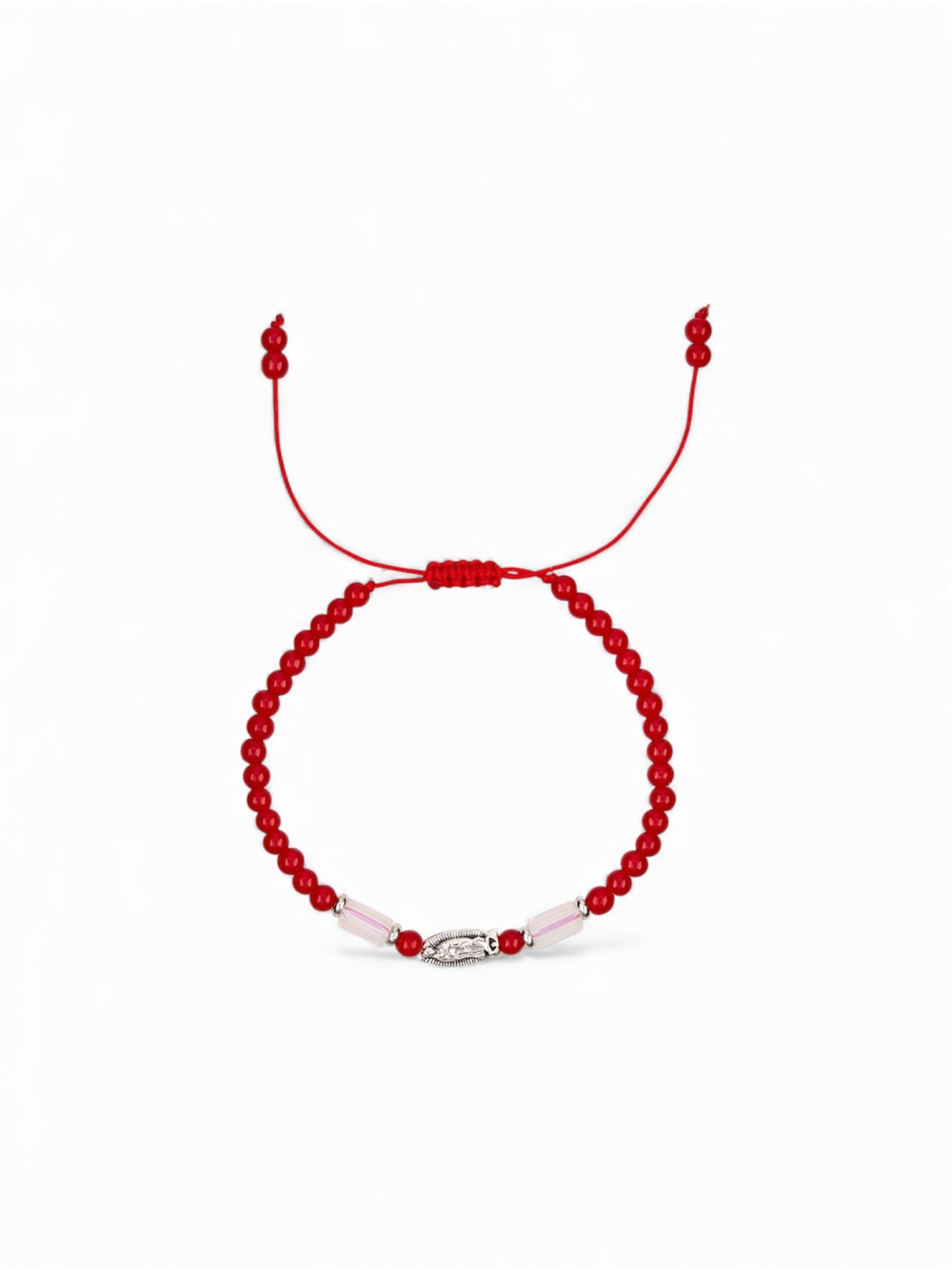 Our Lady of Guadalupe Crystal Bar Beaded Bracelet