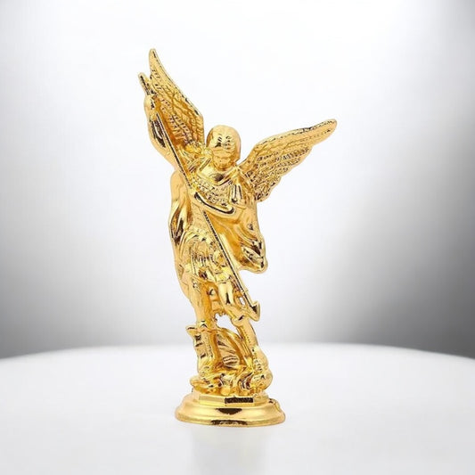 AUTO DEVOTIONAL: 3" ST. MICHAEL METAL STATUE