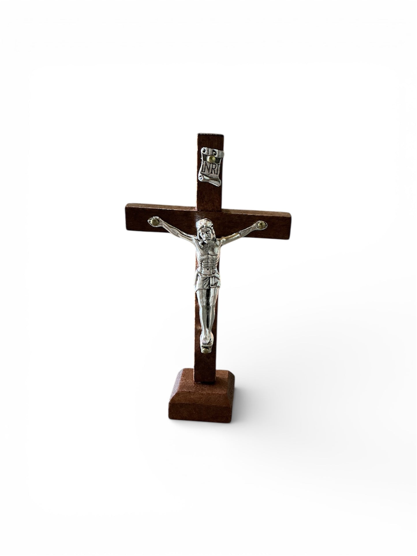 cross with wooden base