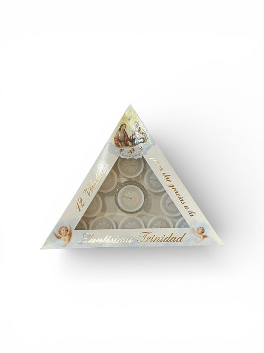 12 Devotional Candles Divine Providence Box 12 Veladoras Devocionales de la Divina Providencia