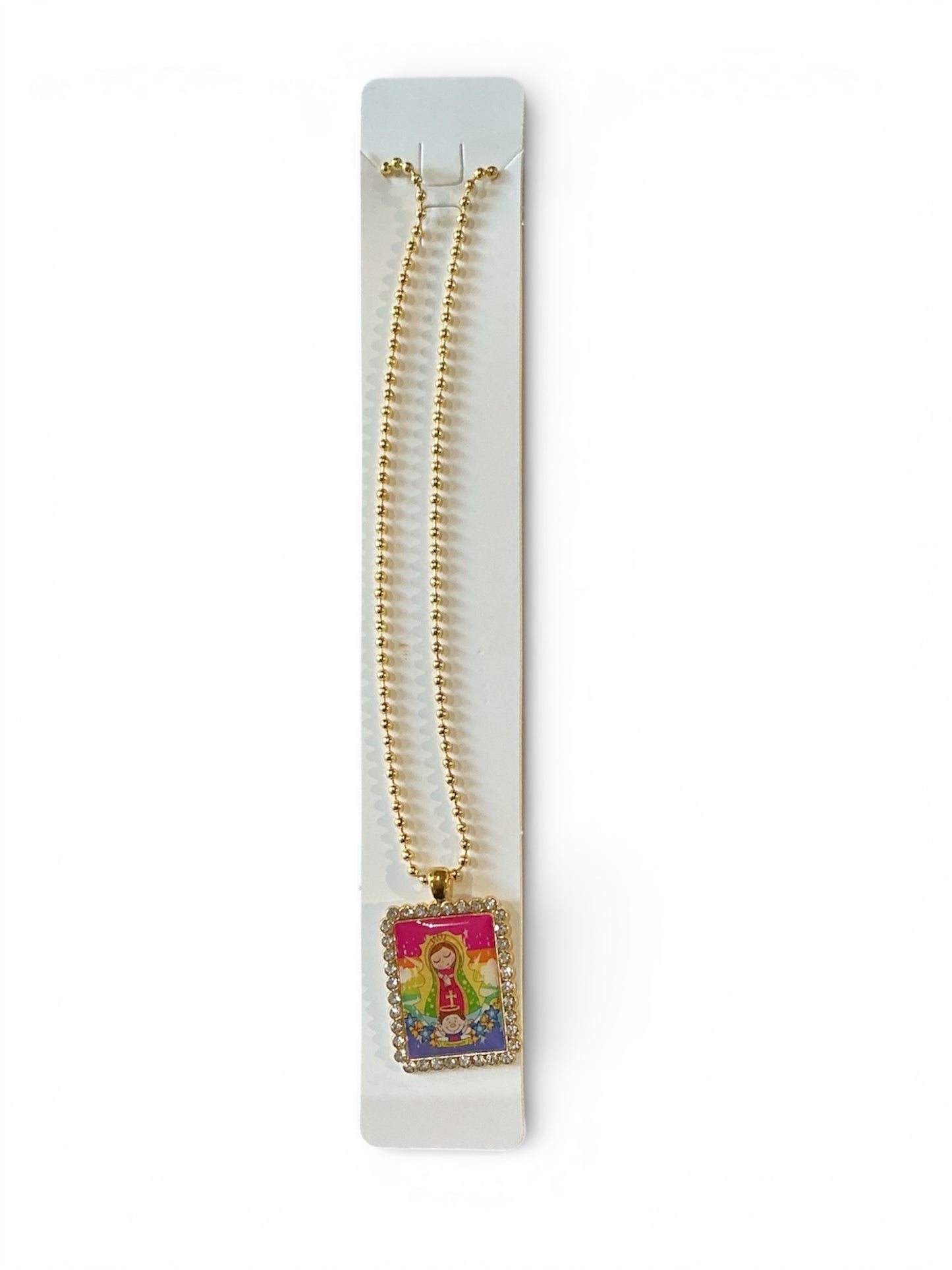 Cadena Virgen de Guadalupe Acero Inoxidable