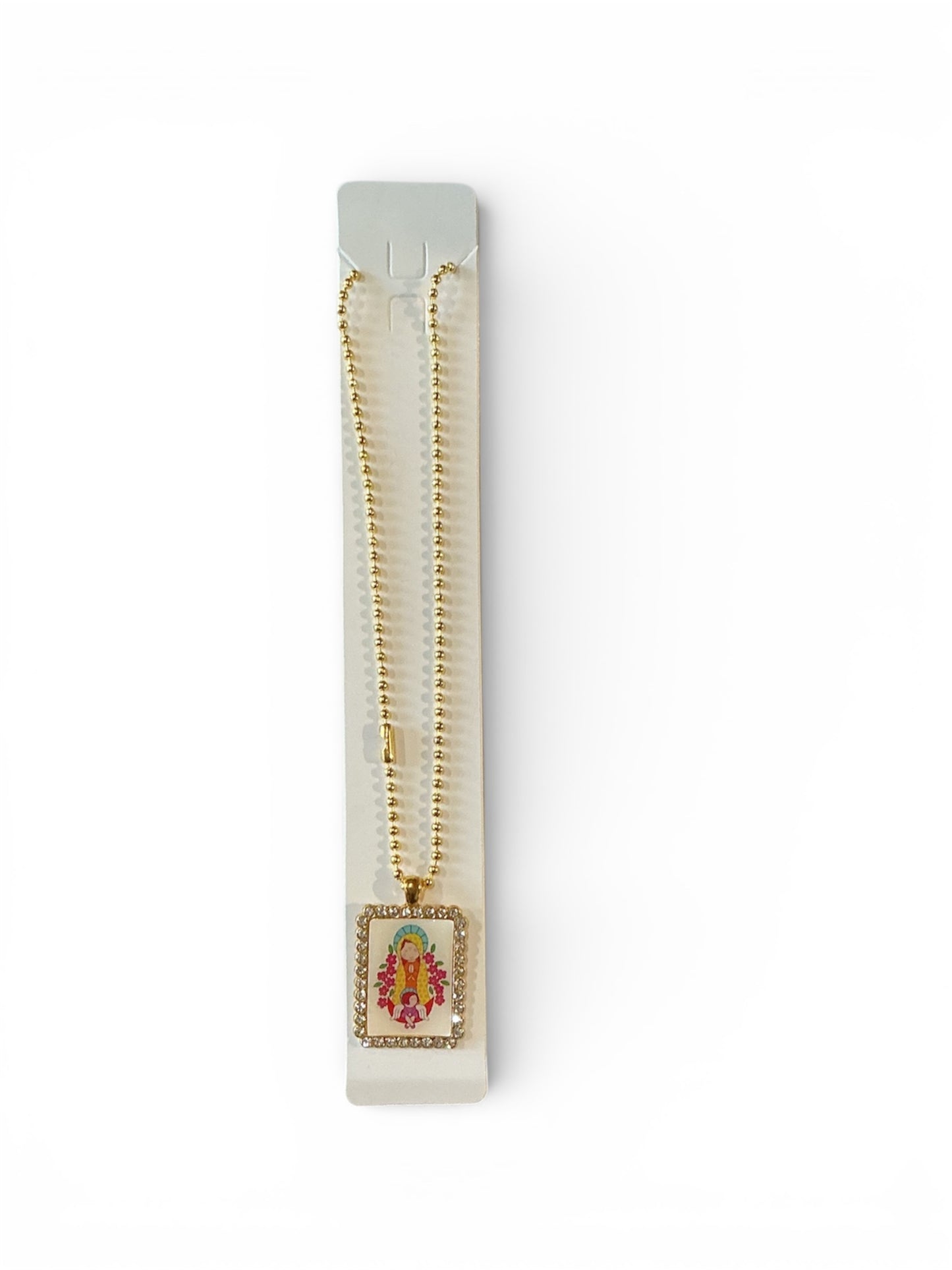 Cadena Virgen de Guadalupe Acero Inoxidable