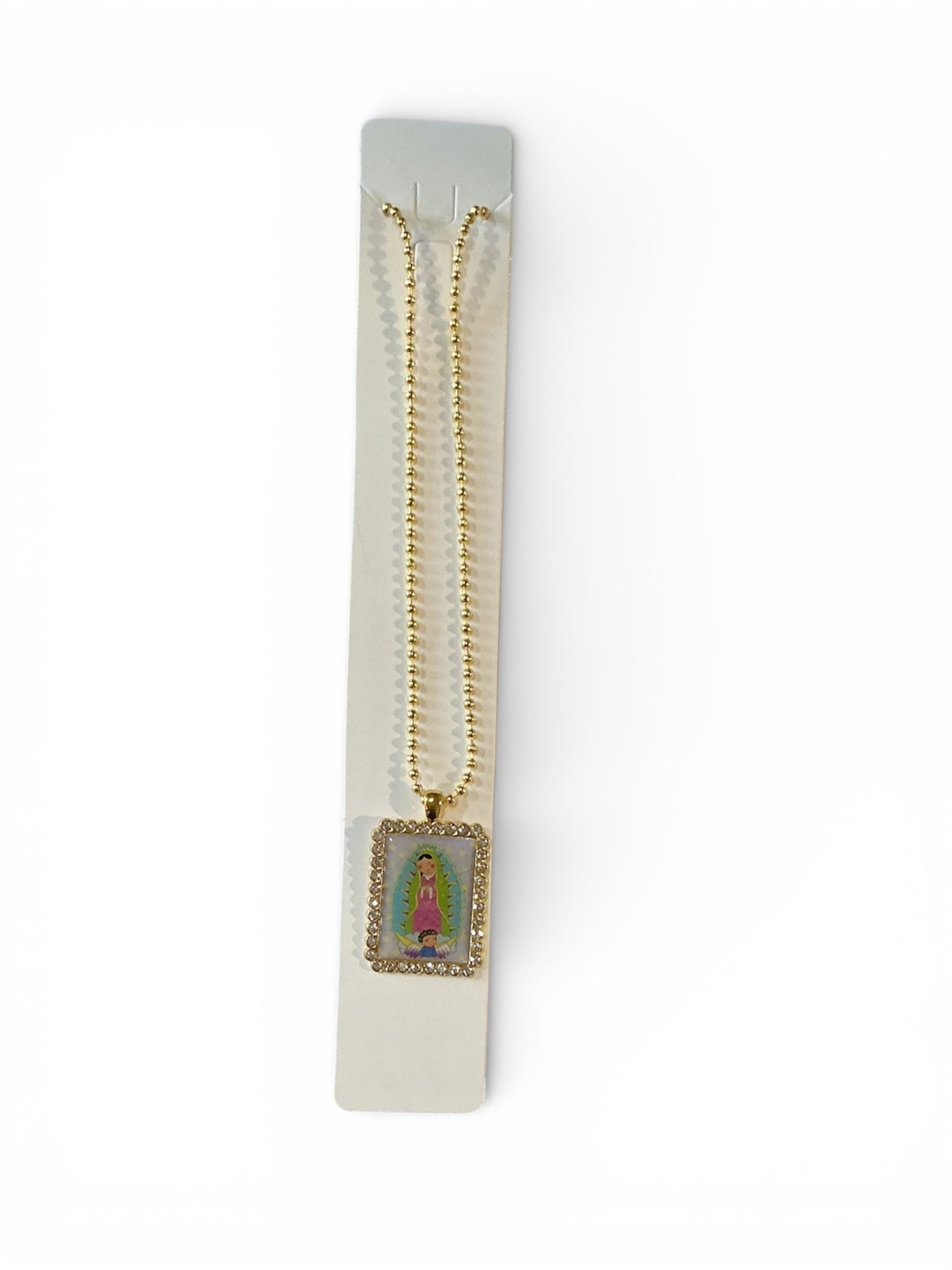 Cadena Virgen de Guadalupe Acero Inoxidable