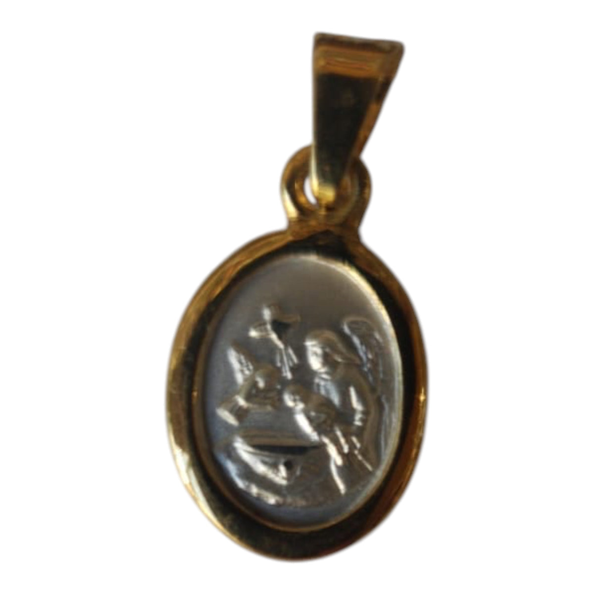 MEDALLA DE PLATA ANGEL DE LA GUARDA