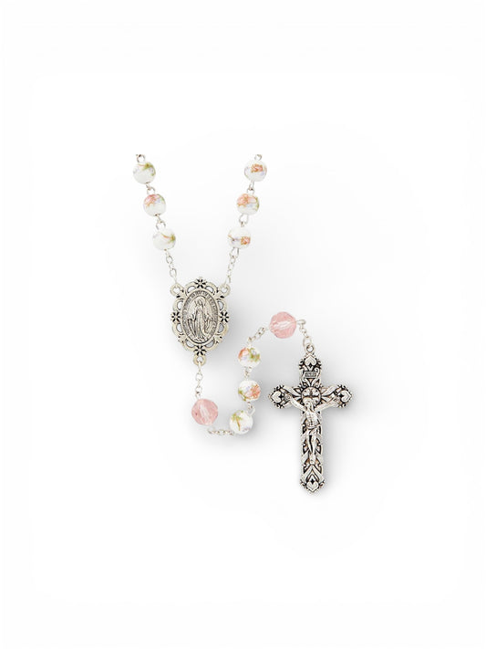 Fiori Divini Collection Blush Rosary