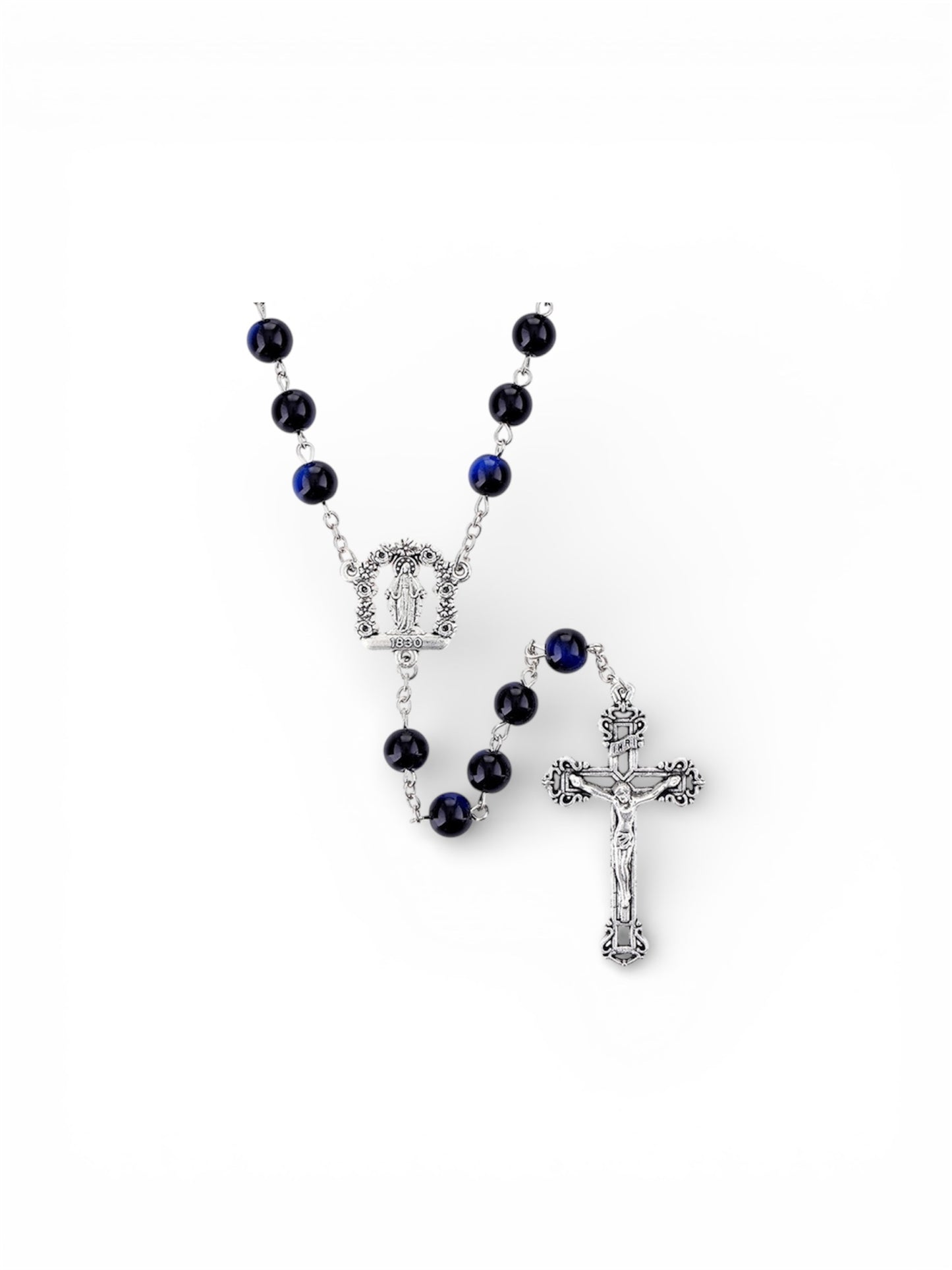 Our Lady of Grace Marble Bead Rosary