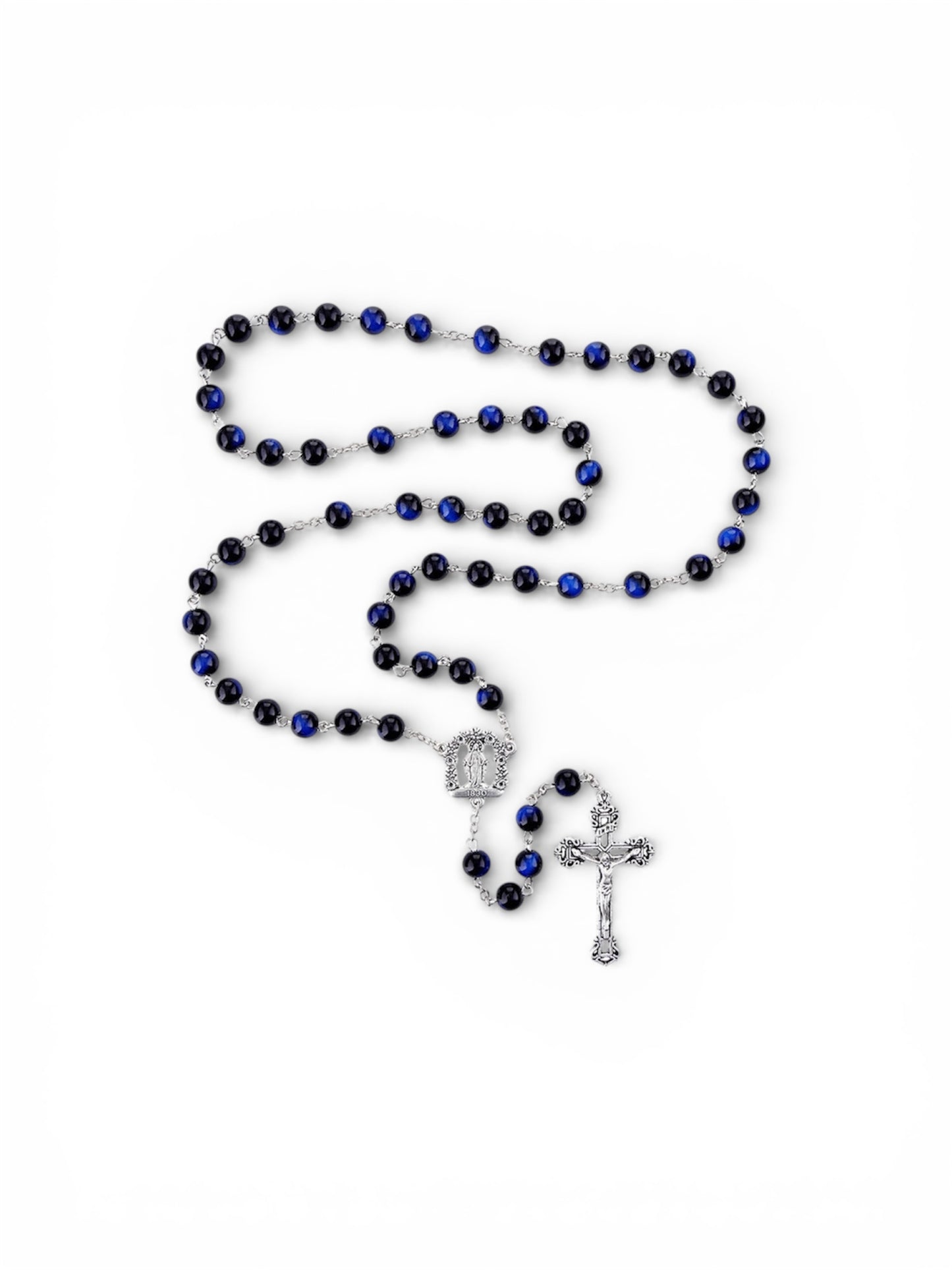 Our Lady of Grace Marble Bead Rosary