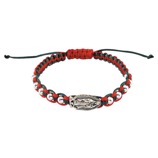 Our Lady of Guadalupe Macrame Rosary Bracelet