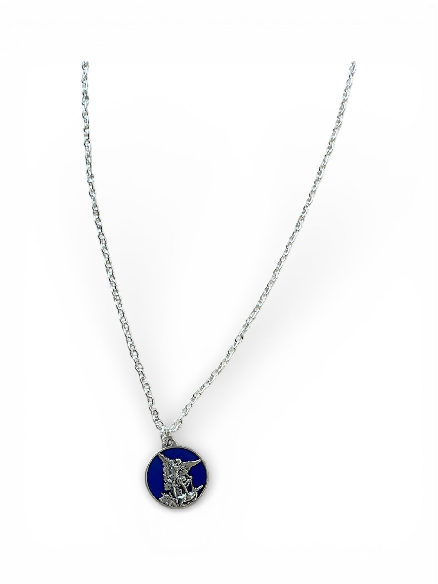 Enamal Blue Dangle St.Michael