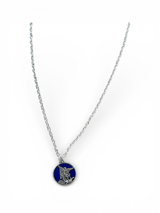 Enamal Blue Dangle St.Michael