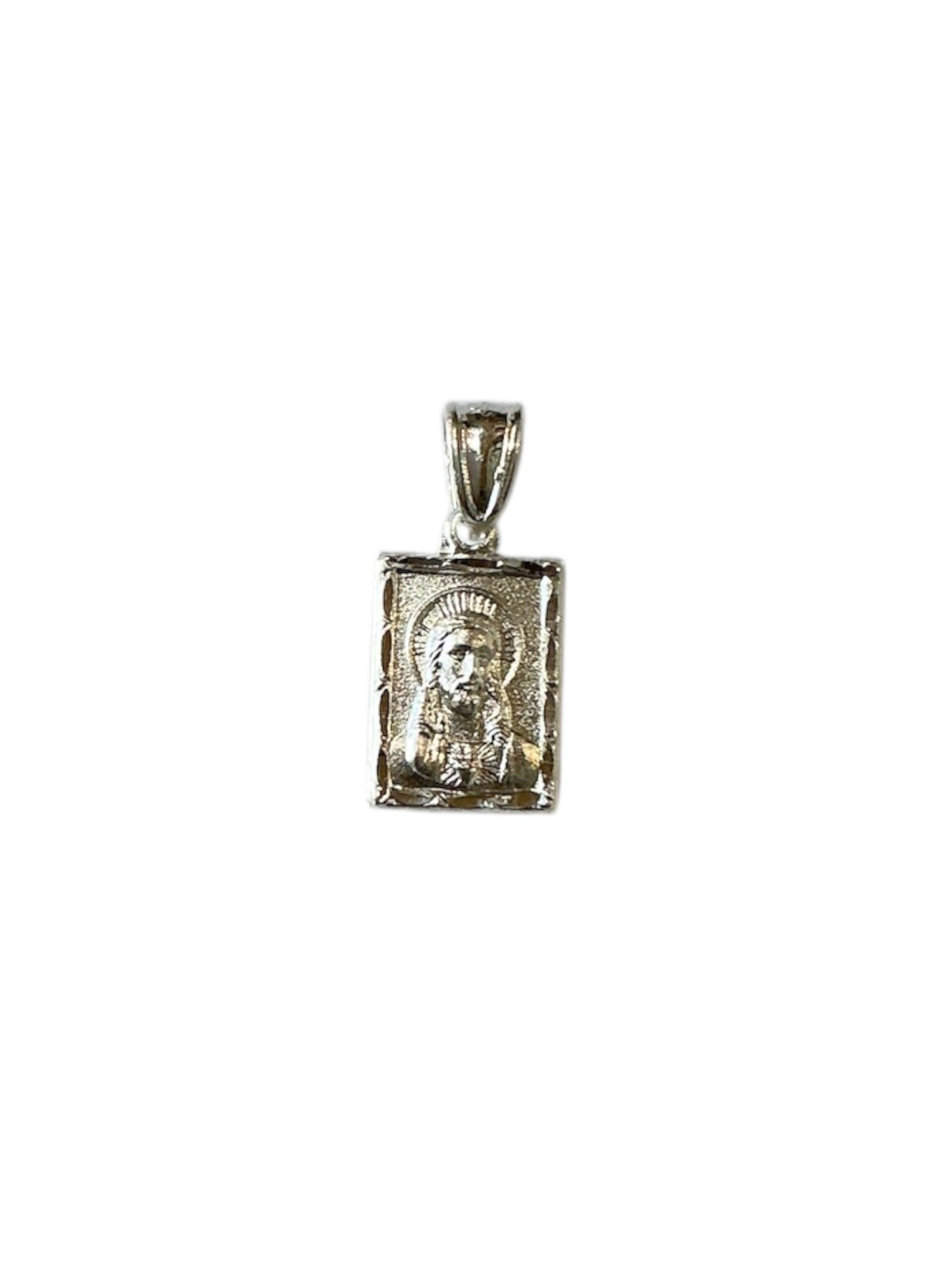 MEDALLA DE PLATA VIRGEN GUADALUPE/SAGRADO CORAZÓN