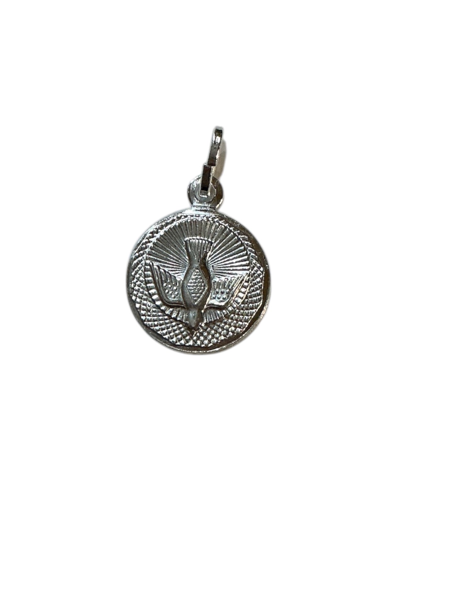 MEDALLA DE PLATA DEL ESPÍRITU SANTO 0.75”