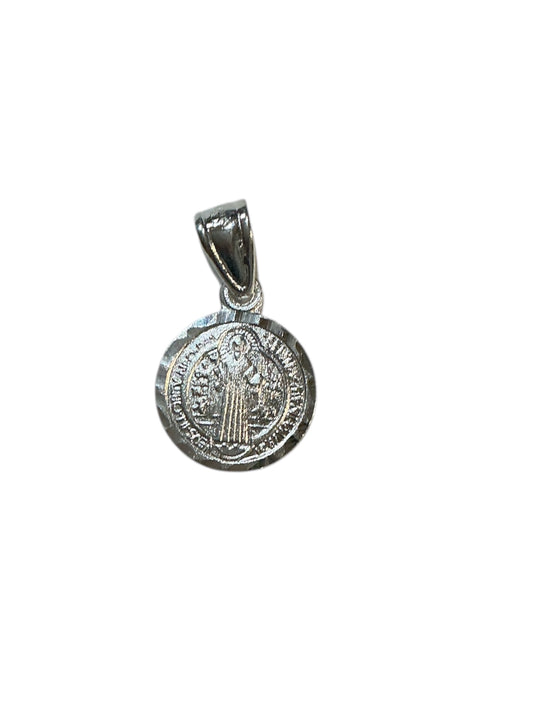 MEDALLA DE PLATA DE SAN BENITO 0.60”