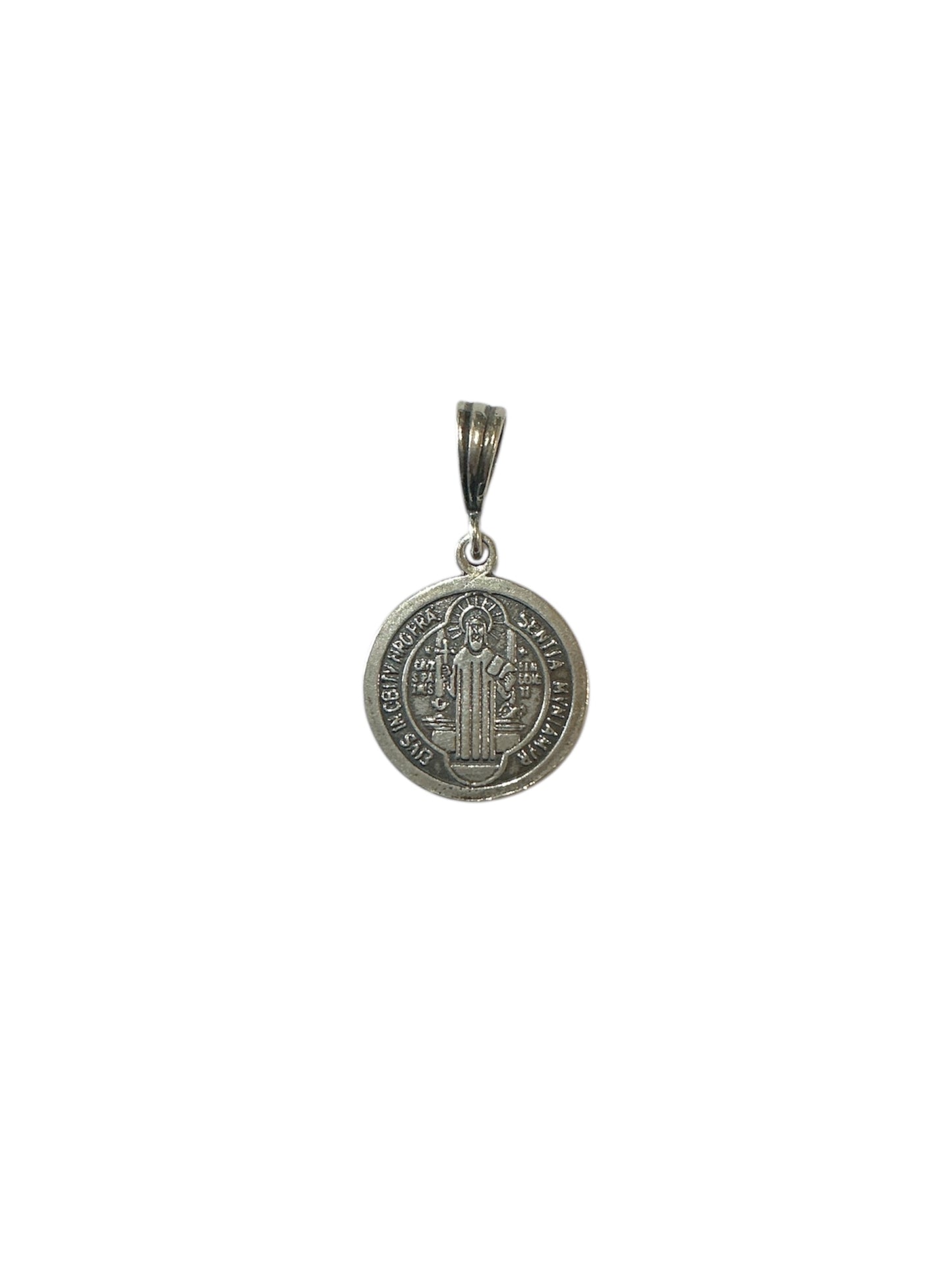 MEDALLA DE PLATA DE SAN BENITO 0.80”