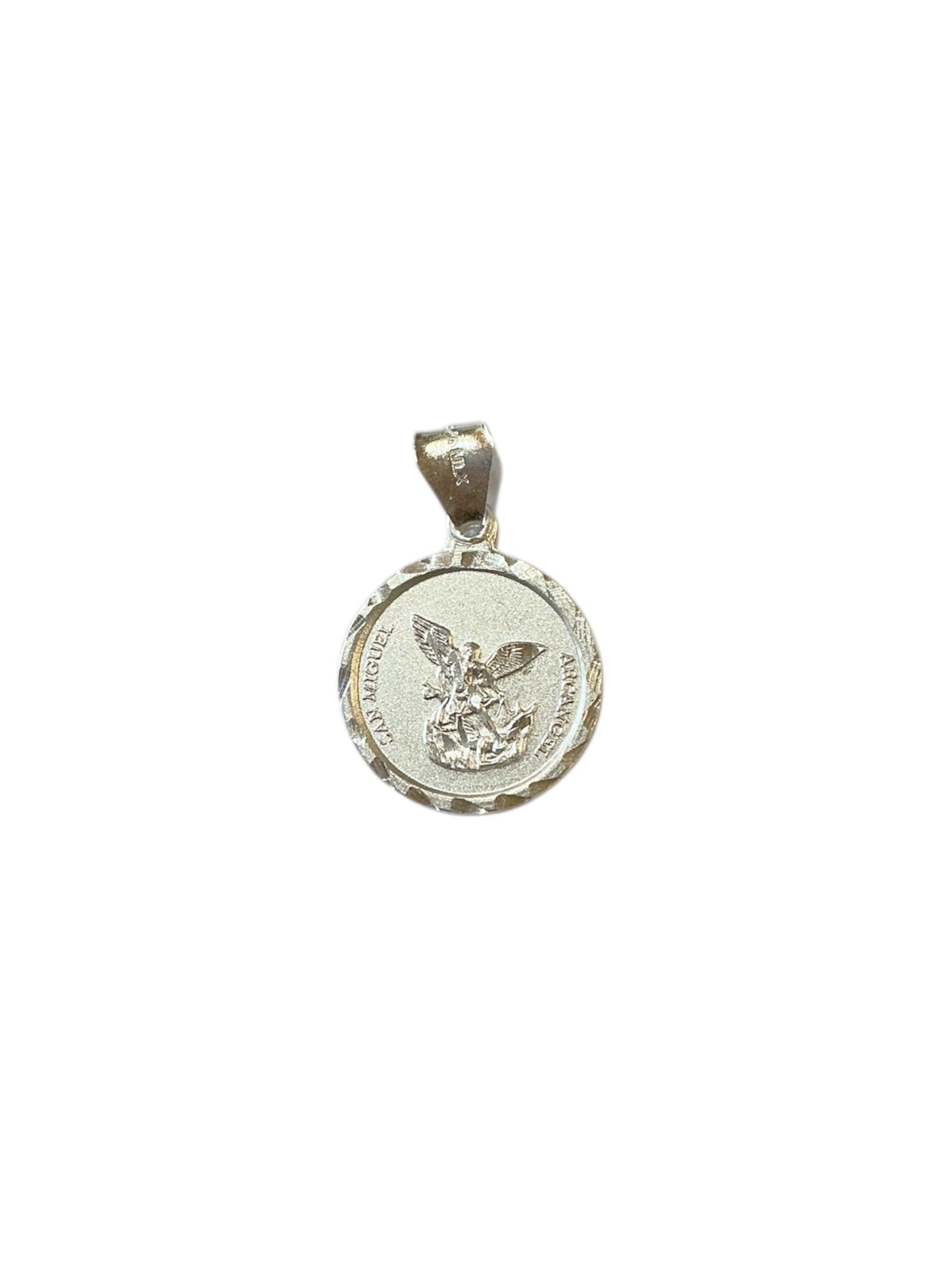 MEDALLA DE PLATA DE SAN MIGUEL 0.90”