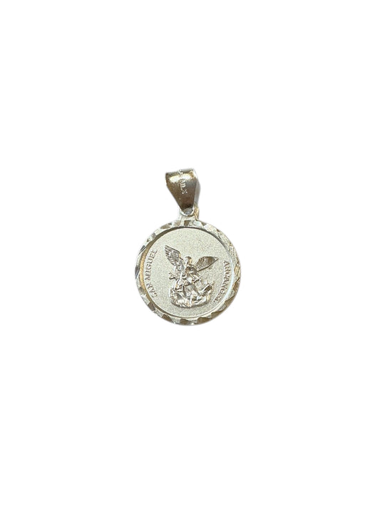 MEDALLA DE PLATA DE SAN MIGUEL 0.90”