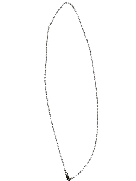 CADENA DE PLATA ESTILO ESLABÓN ALARGADO 22”