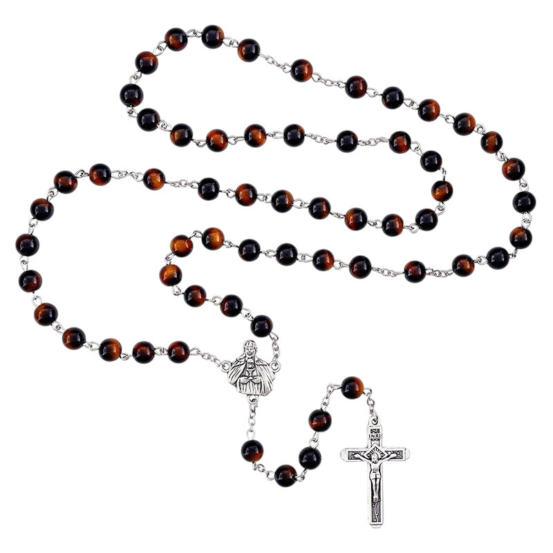 St. Francis/St. Clare Marble Bead Rosary